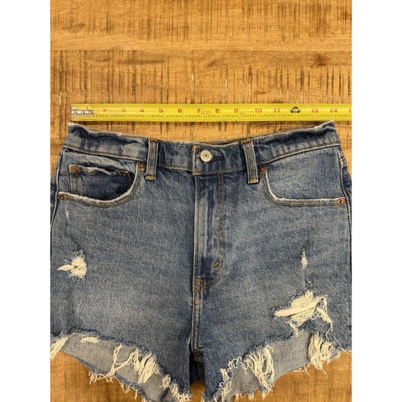 Abercrombie & Fitch The Mom Short High Rise Jean Shorts Womens Size 4 - Picture 5 of 11